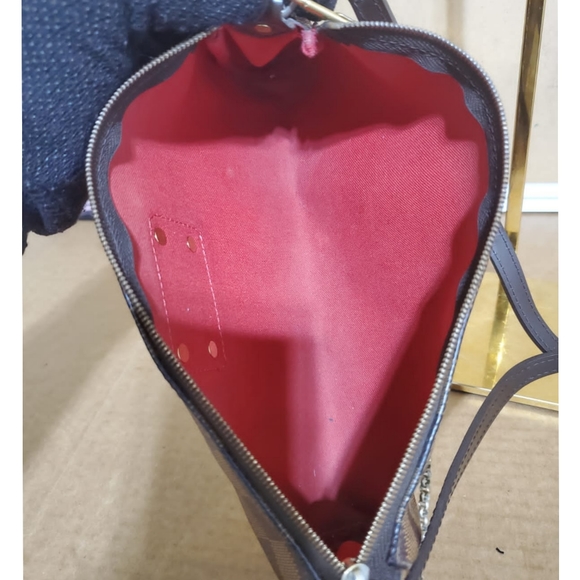 LOUIS VUITTON Damier Ebene Eva Clutch/Crossbody Bag - Picture 14 of 14